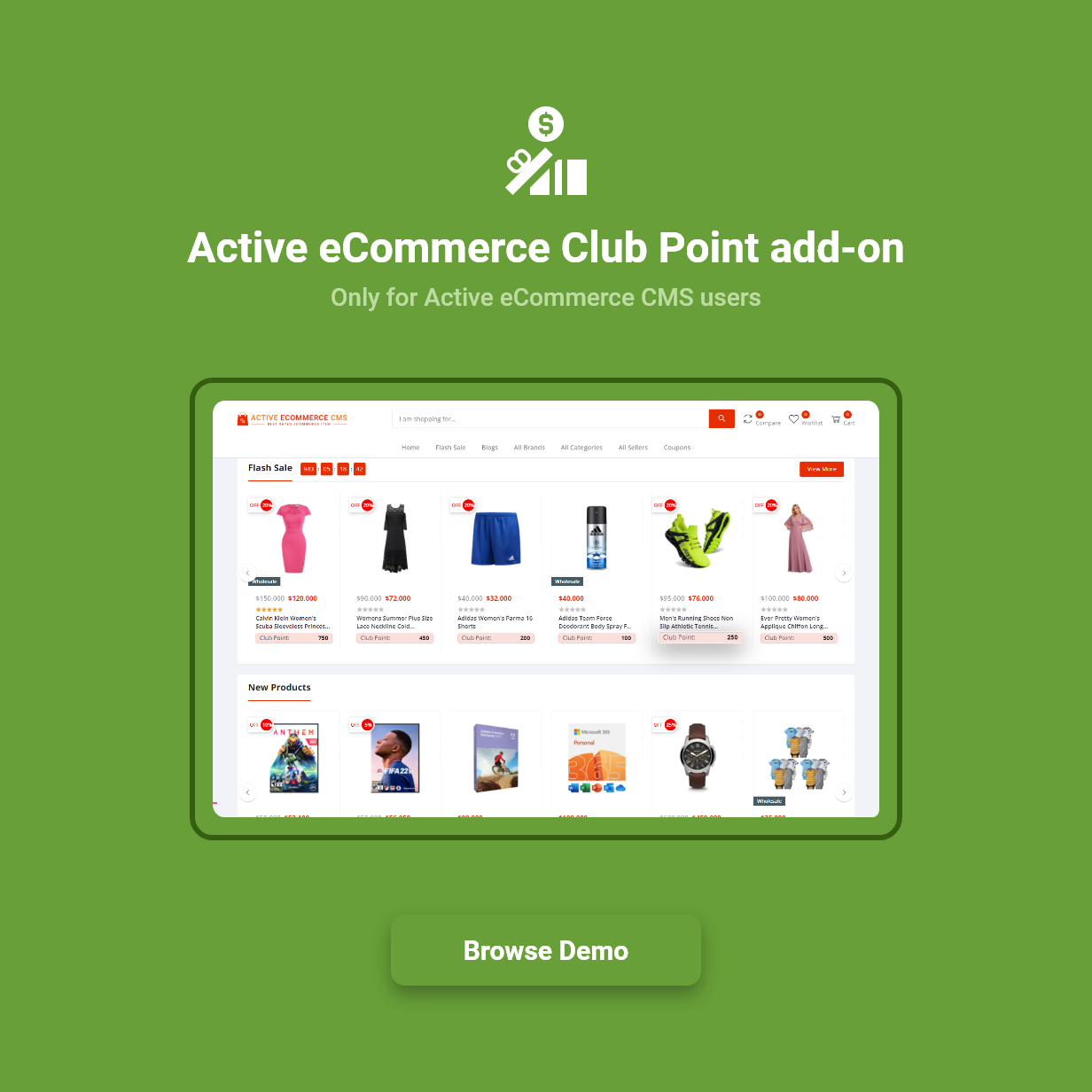 Active eCommerce Club Point Add-on - 2