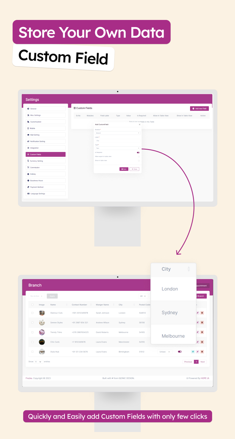 Software for salons and spas | salon and spa software | Frezka | Iqonic Design