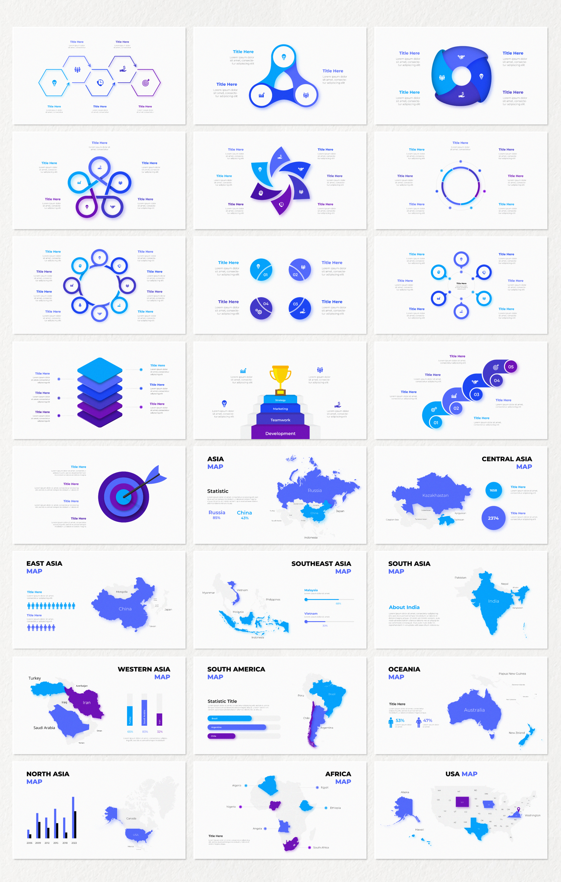 Multipurpose Infographics PowerPoint Templates v.5.2 - 85