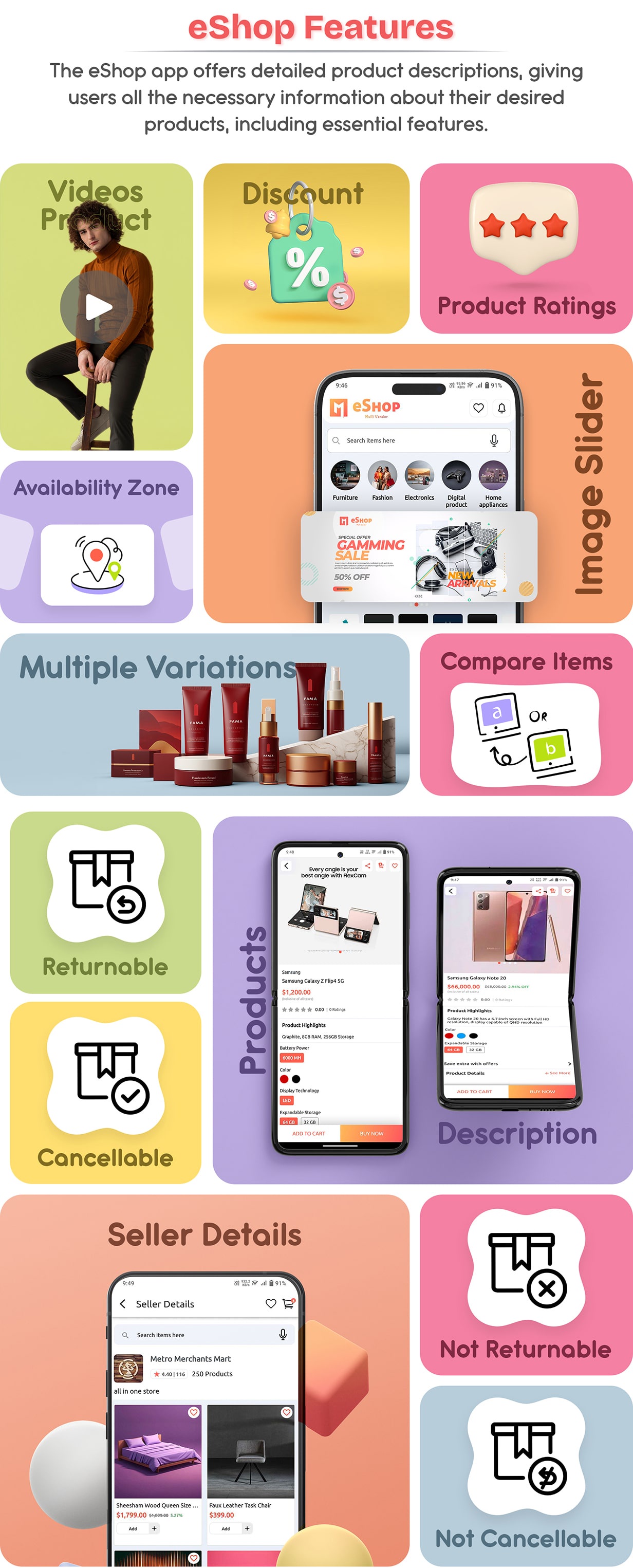 eShop - Multi Vendor eCommerce App & eCommerce Vendor Marketplace Flutter App - 23