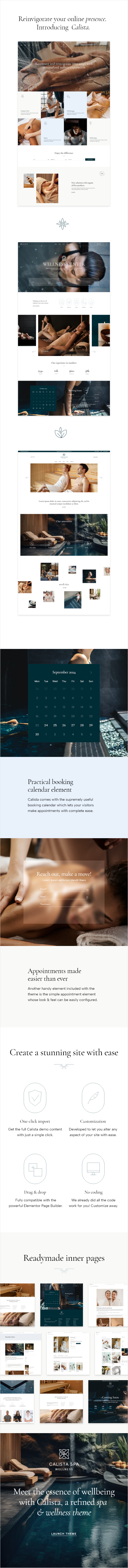 Calista - Spa & Wellness WordPress Theme - 1