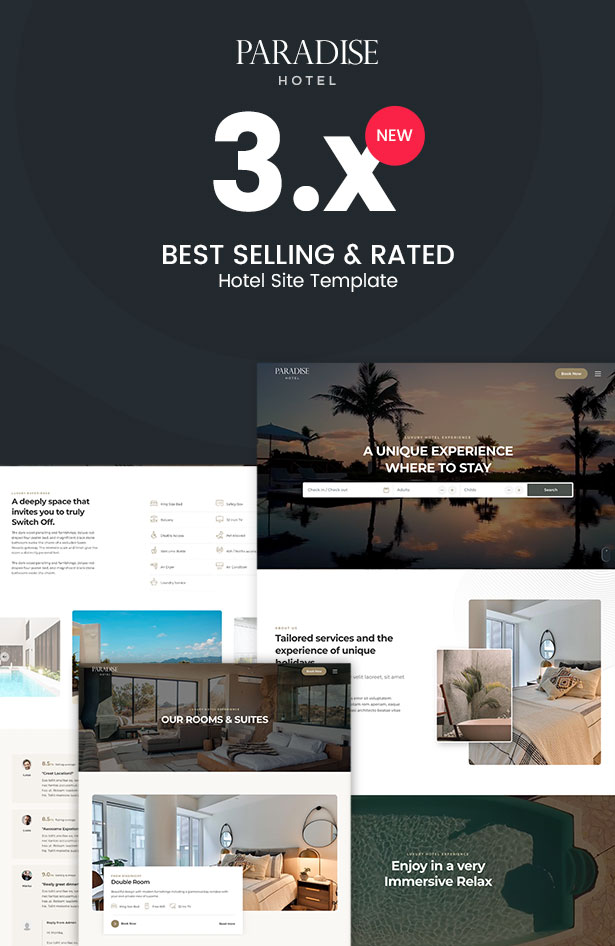 Paradise Hotel Site Template