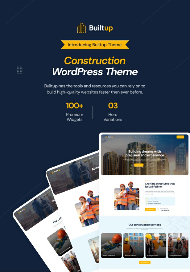 Builtup - Construction Company WordPress Theme - 3