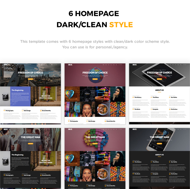Geuz - Responsive One Page Portfolio HTML Template - 2