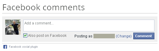 Facebook comments