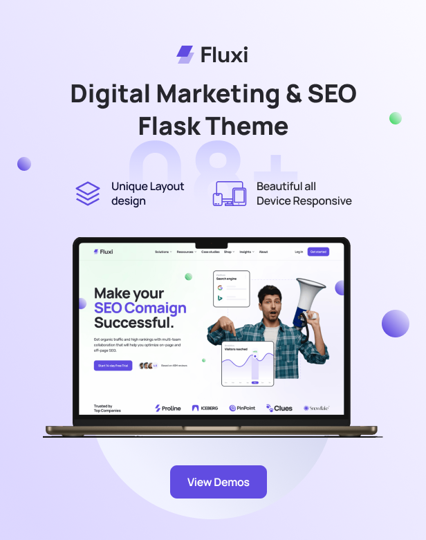 Fluxi - SEO Digital Marketing Flask Template - 14