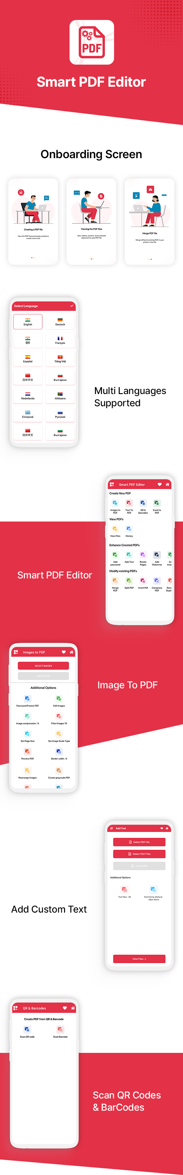 Smart PDF Editor – All in one PDF Tools, Image to PDF, Android App with Admob - 6