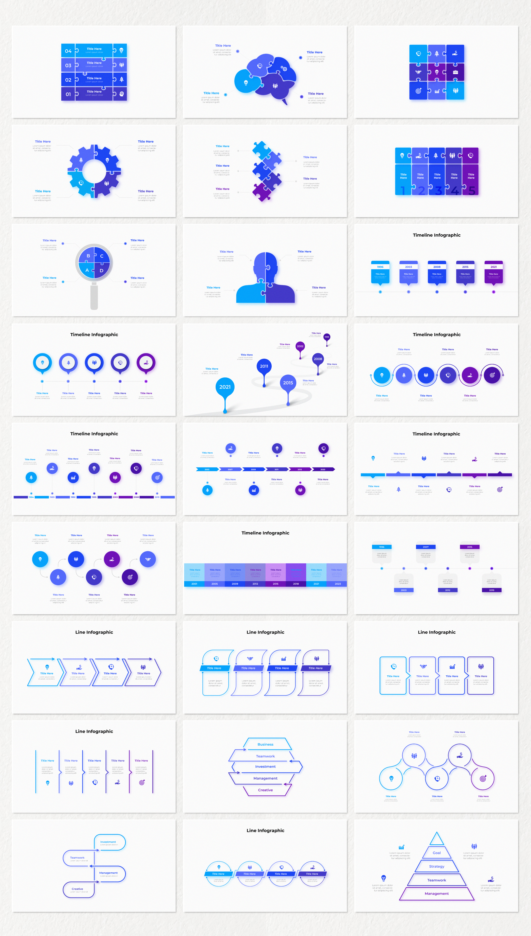 Multipurpose Infographics PowerPoint Templates v.5.2 - 83