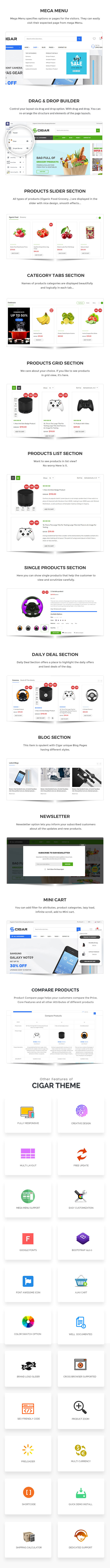 Cigar - Grocery & Electronics Store Shopify Theme - 3