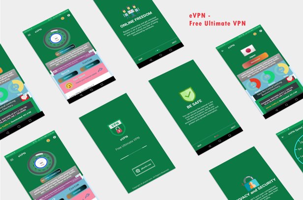 eVPN - Free Ultimate VPN | Android VPN, Billing, Phone Booster, Admob / Push Notification - 7