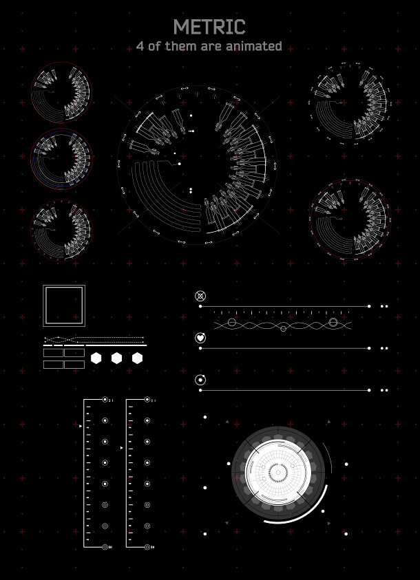 HUD Elements Pack 13854974 - Free After Effects Templates