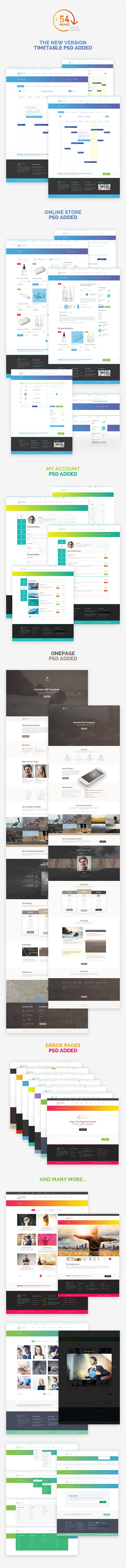 Waxom - Clean & Universal PSD Template - 4