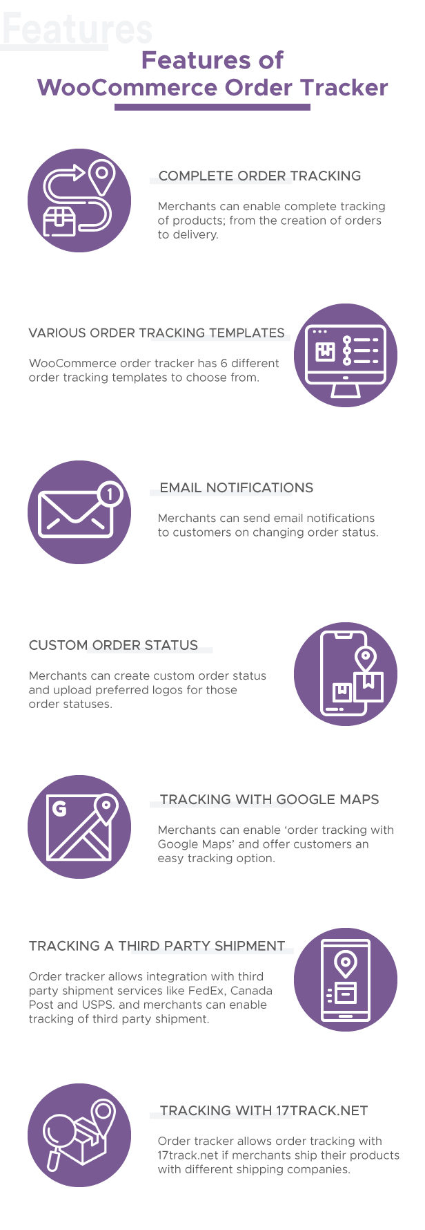WooCommerce Order Tracker - Custom Order Status, Tracking Templates and Order Email Notifications - 4