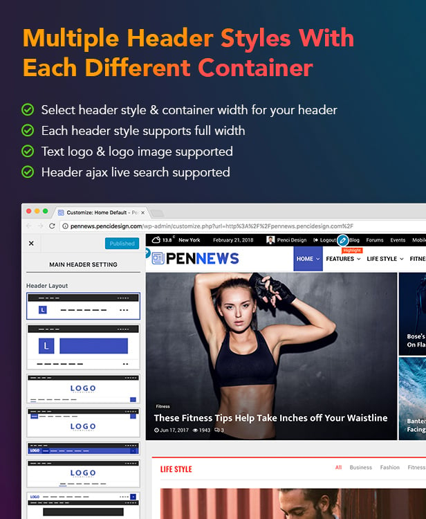 PenNews - News/ Magazine/ Business/ Portfolio/Reviews Landing AMP WordPress Theme - 22