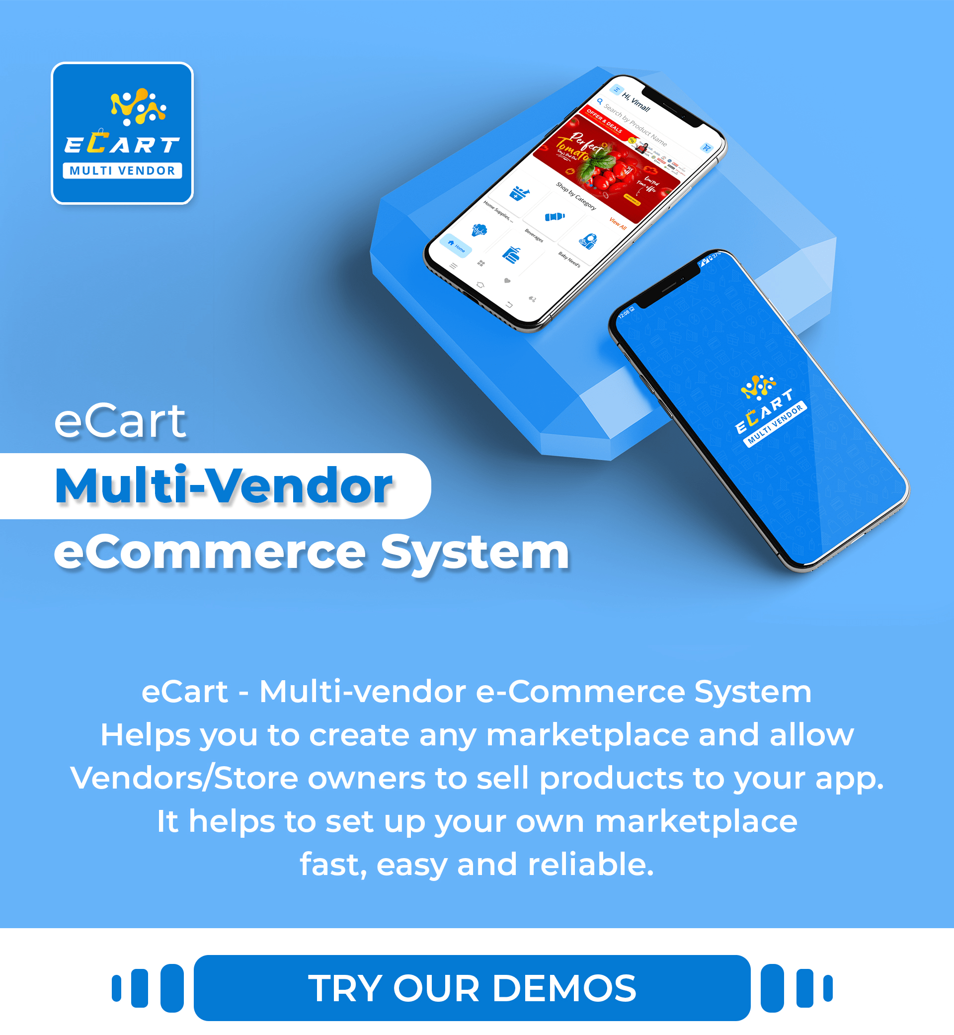 eCart - Multi Vendor eCommerce System - 1