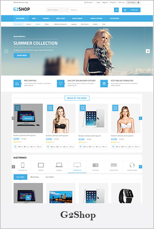 G2Shop - Responsive & Multipurpose Sectioned Bootstrap 4 Shopify Theme
