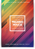 Techno House Flyer