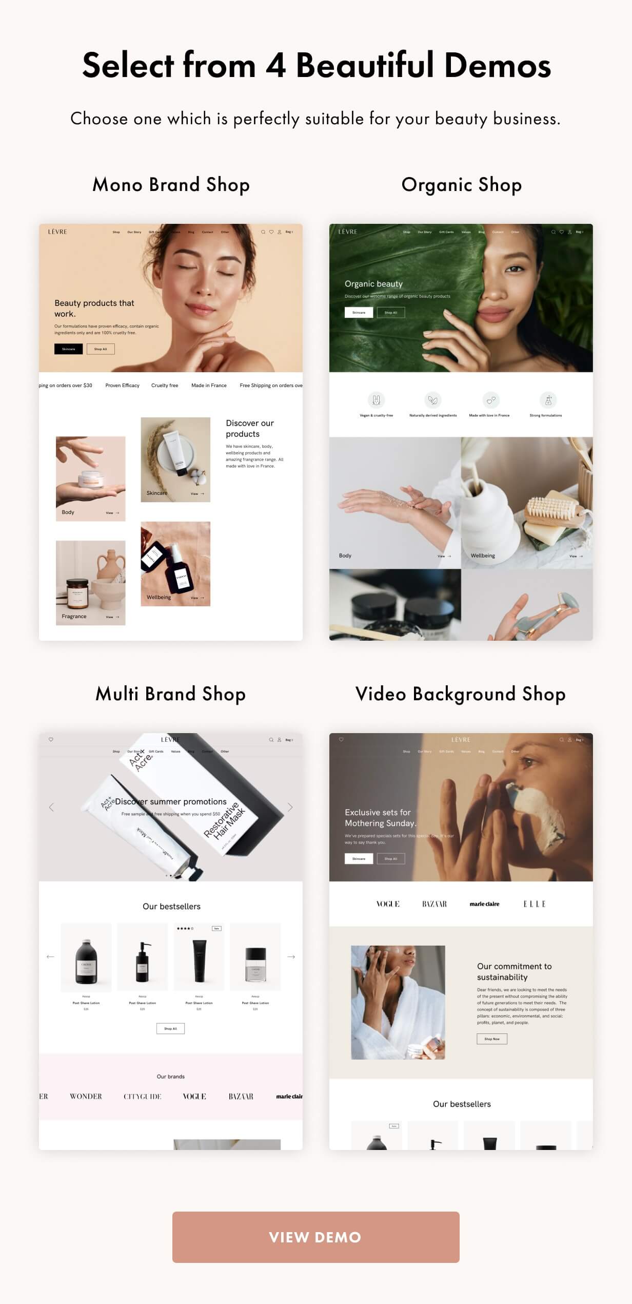 Levre WordPress Theme Presentation Image