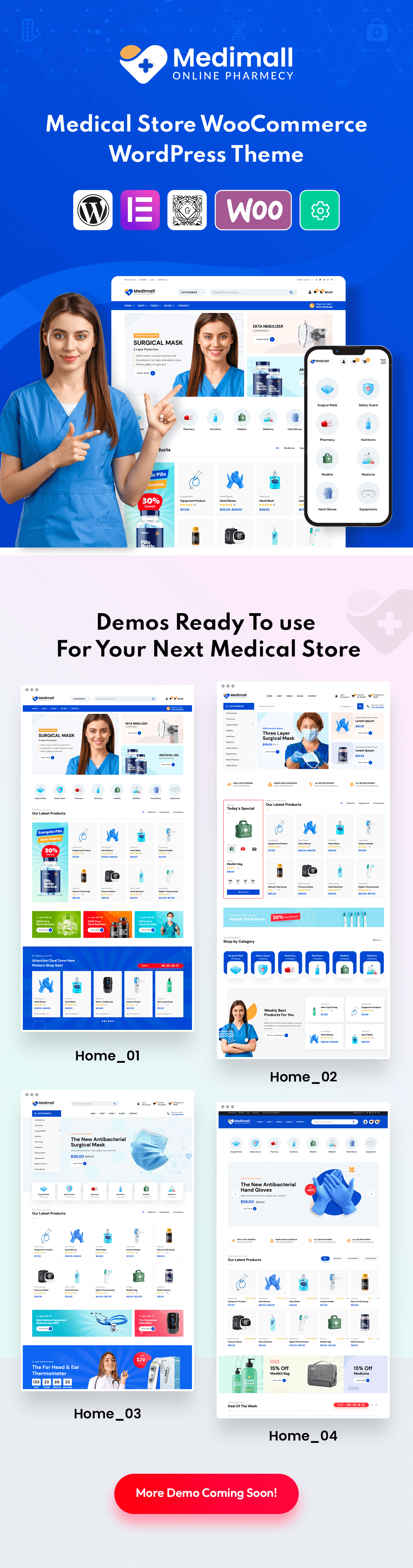 Medical WooCommerce WordPress theme