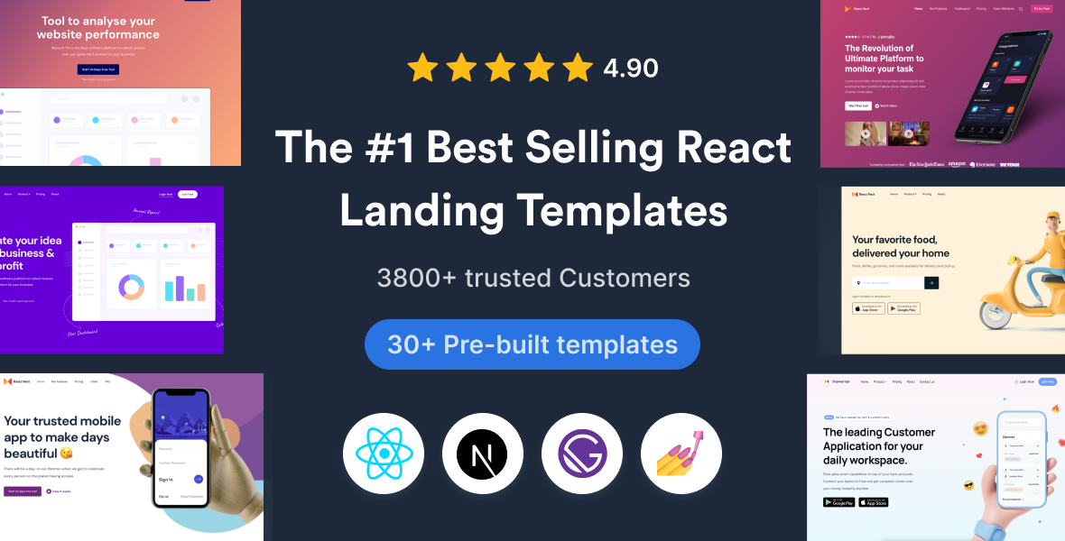 SuperProps - React Next JS Landing Page Templates