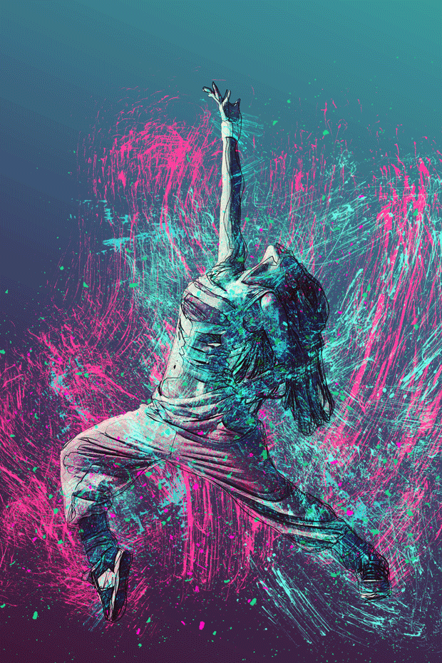 Gif Animated Ink Scribbles Photoshop Action - 7
