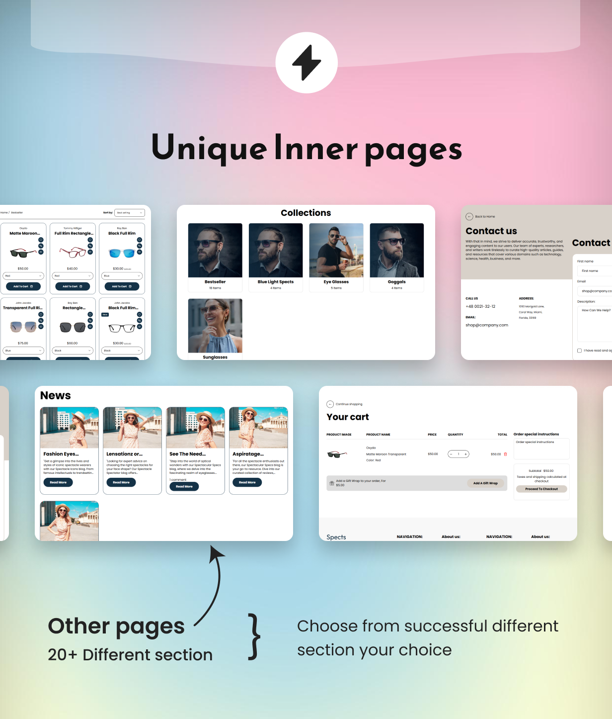 Spects - Modern Glasses Responsive Shopify 2.0 Theme - 13