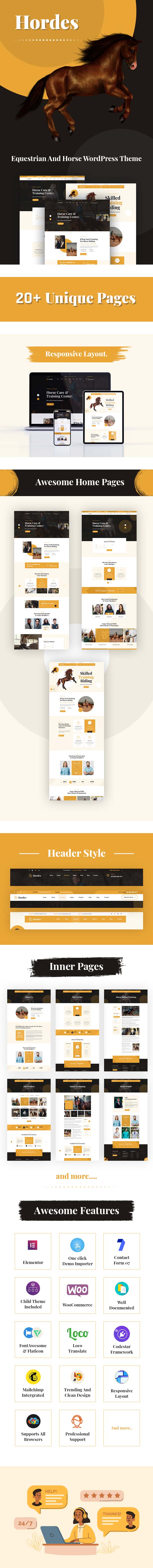 Hordes - Equestrian And Horse WordPress Theme - 3
