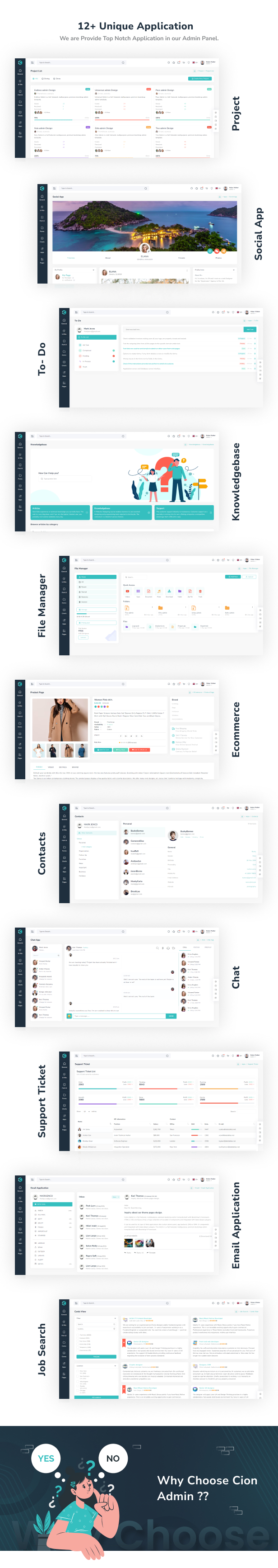Cion Admin Dashboard theme