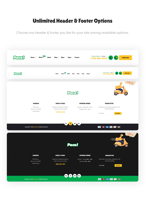 Poco - Fast Food Restaurant WordPress Theme