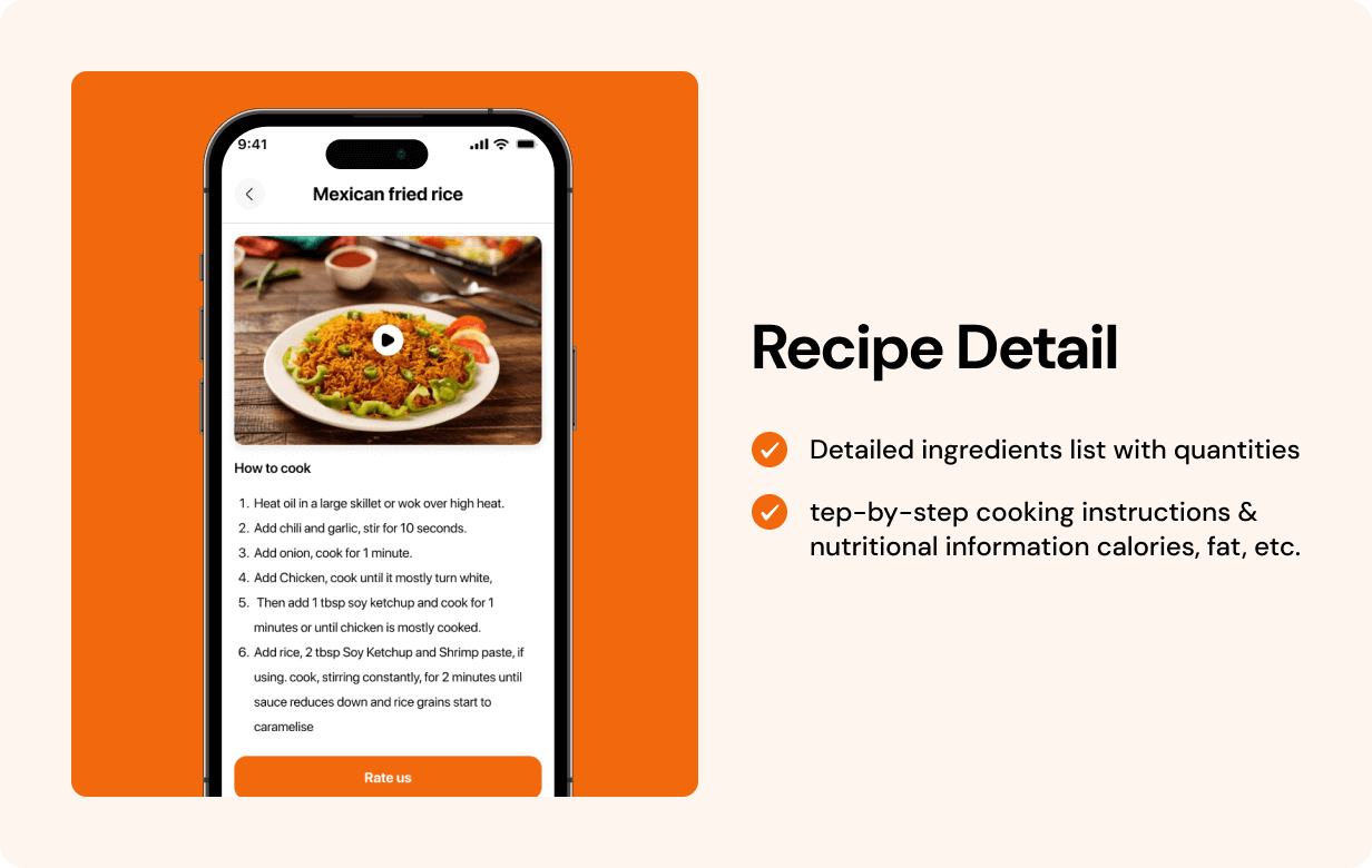 Recipe Full App in Flutter with NodeJs Backend | Cooking Guide App in Flutter - 15