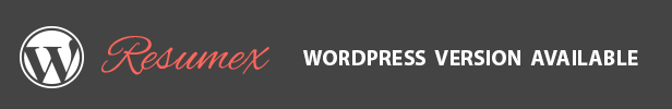 ResumeX Html - Multipurpose One Page Portfolio - 1