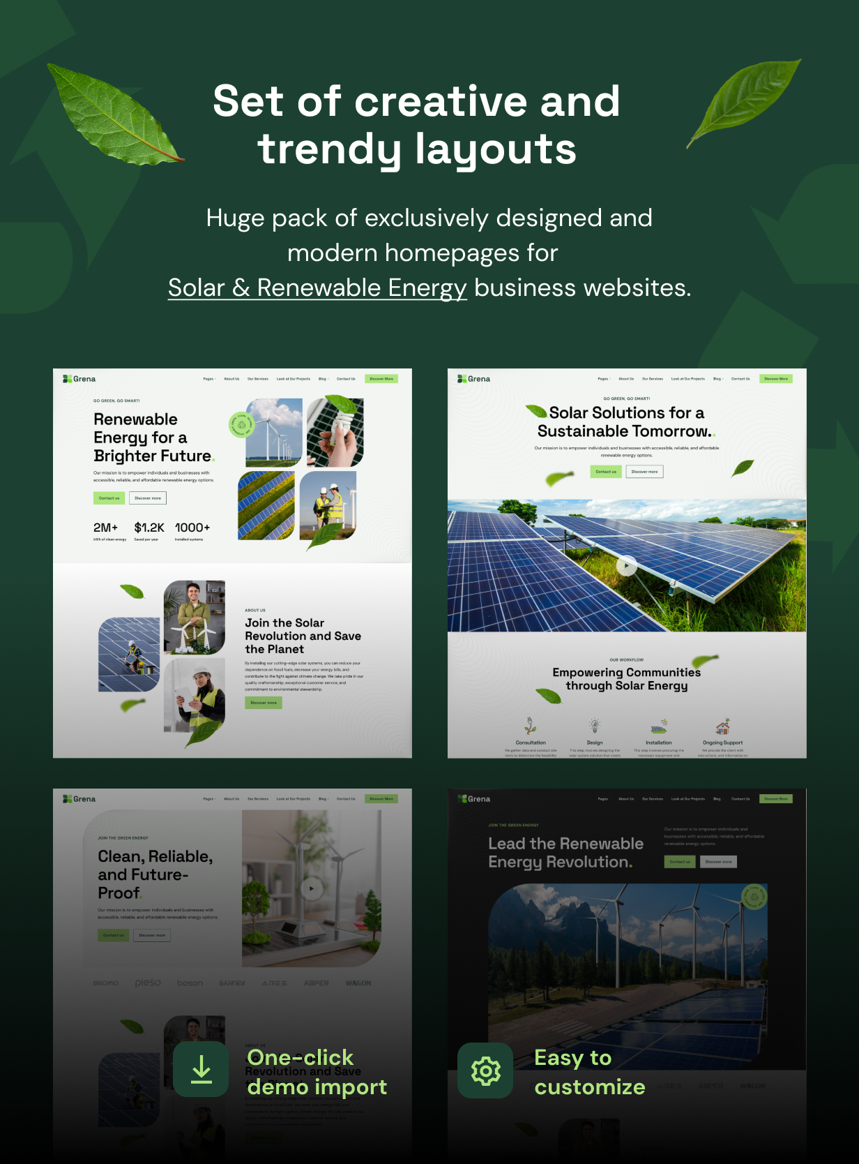 Grena - Solar & Renewable Energy WordPress Theme