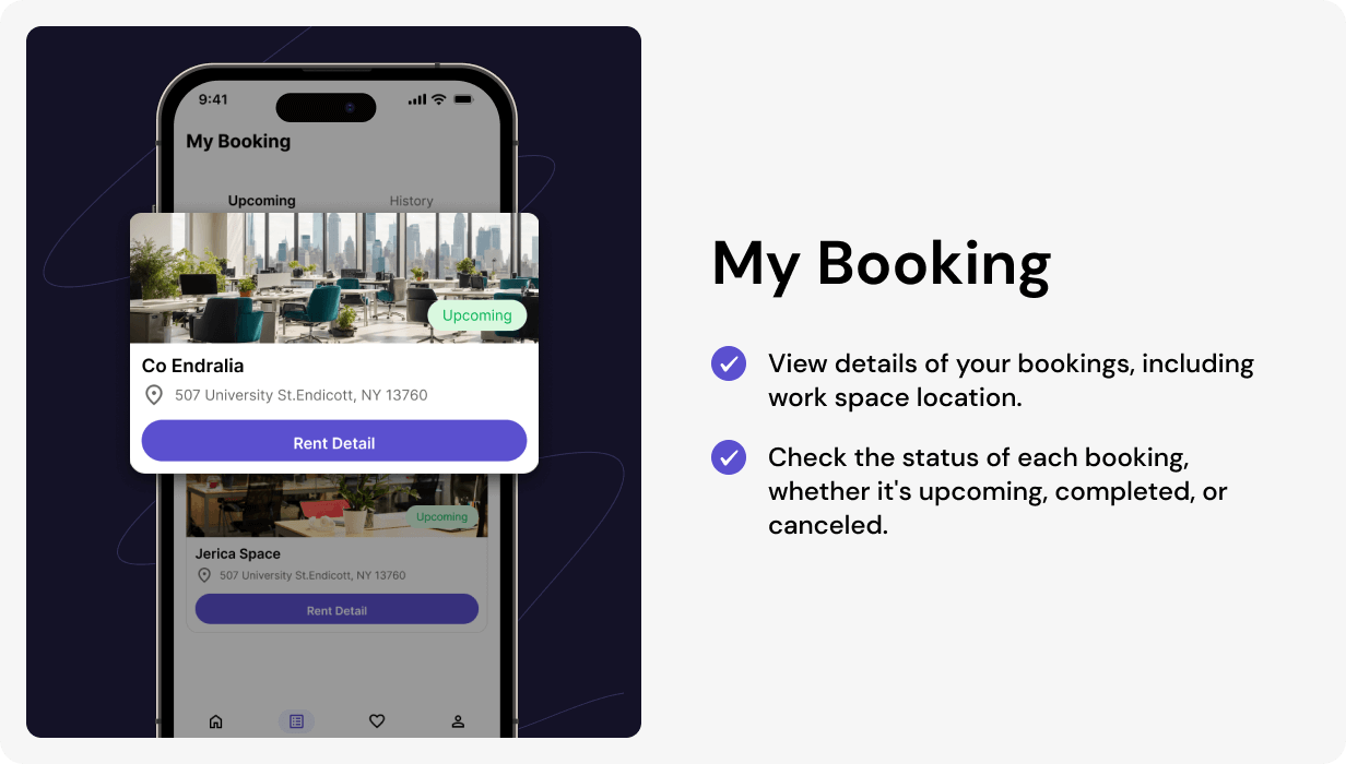 Spaces UI template | Coworking & Meeting Rooms App in Flutter | Book Workspaces App Template - 8