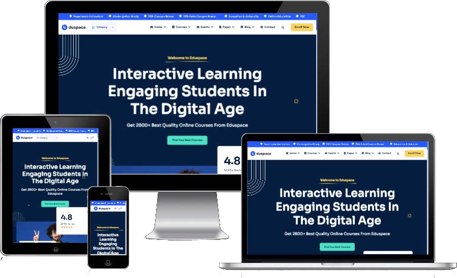 Eduspace - Online Course, Education & University Next Template