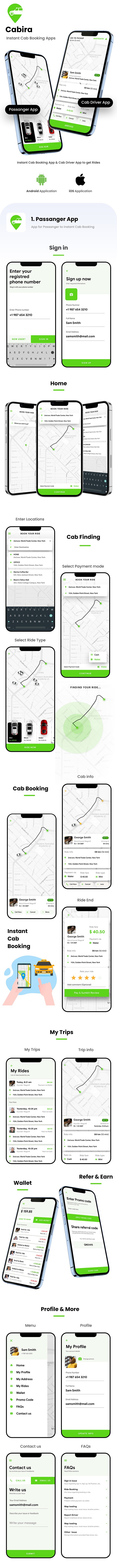 Taksi Rezervasyonu Android + iOS Uygulama Şablonu | 2 Uygulama Yolcu + Sürücü | Cabira | Çarpıntı - 3