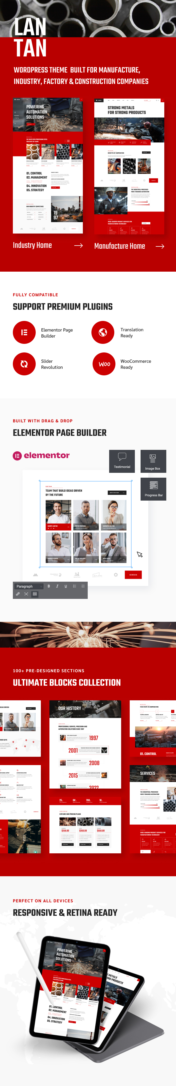 Lantan - Factory & Industrial WordPress Theme - 1