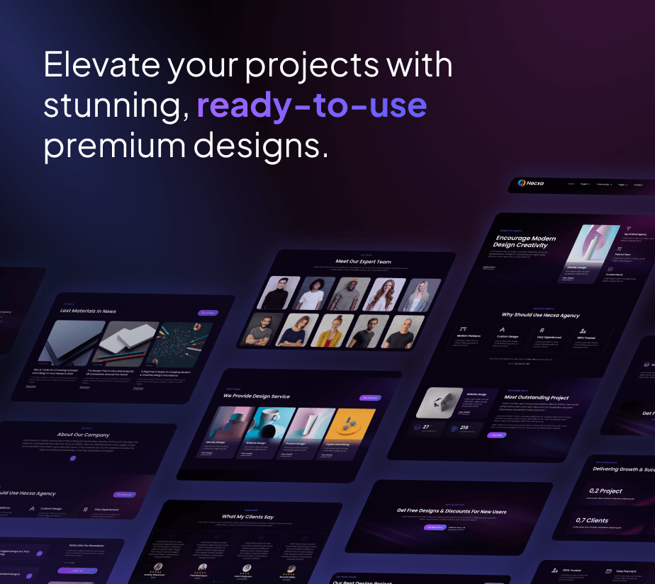 Hecxa – Creative Design Agency FSE WordPress Theme - 5