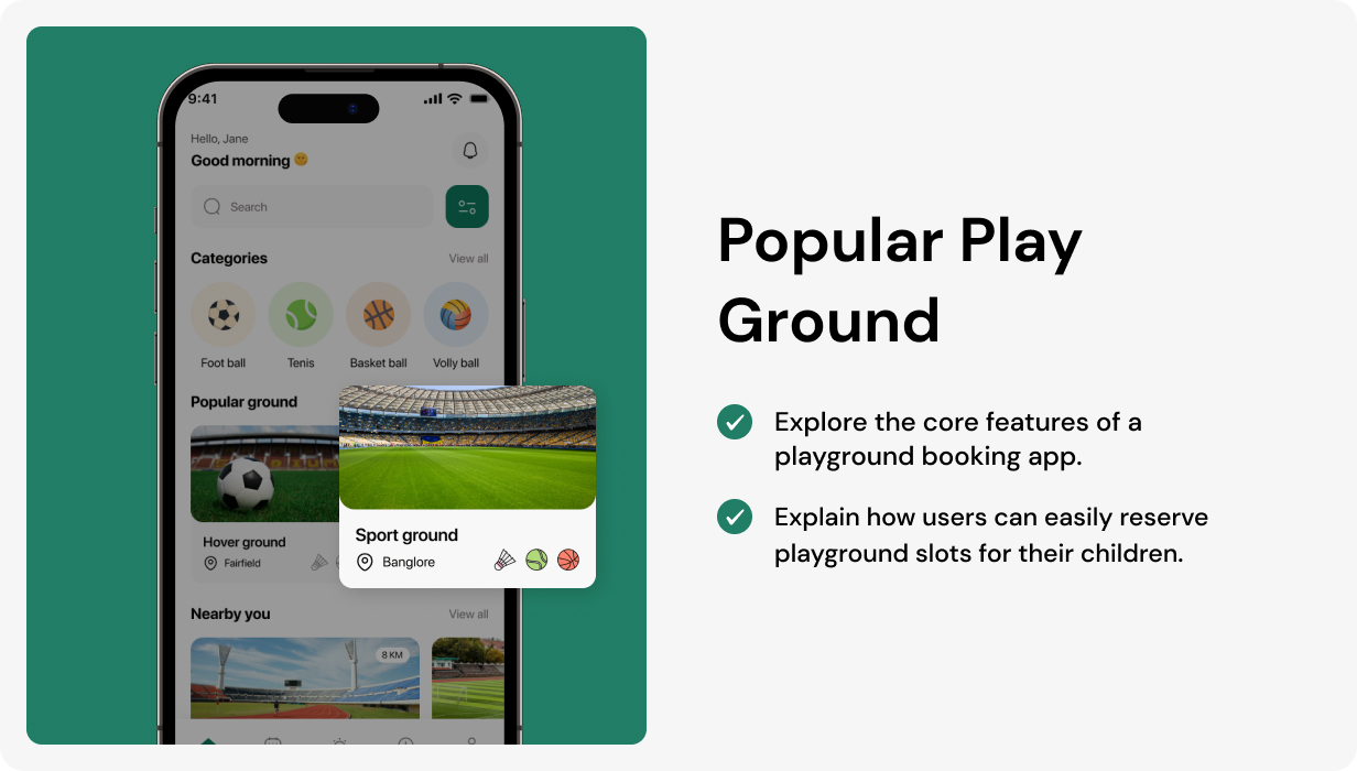 BookSpot UI Template | Play Ground Booking App | Flutter | Easy Sports Venue Reservations App - 6