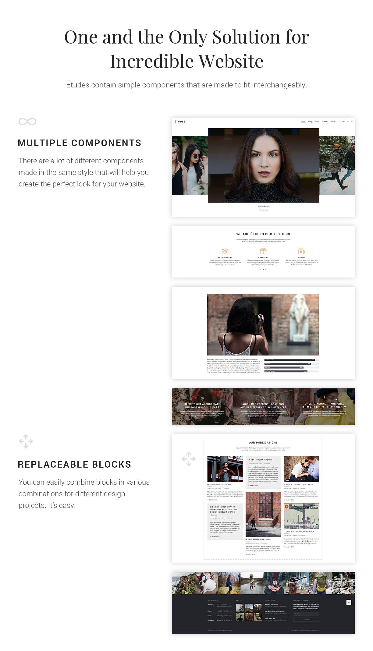 Premium Photo Template - Etudes - 2