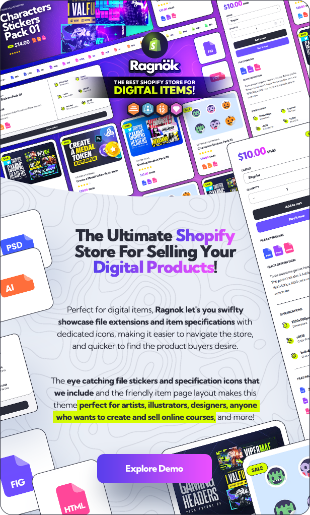 Ragnok - Shopify Theme for Digital Items - 10
