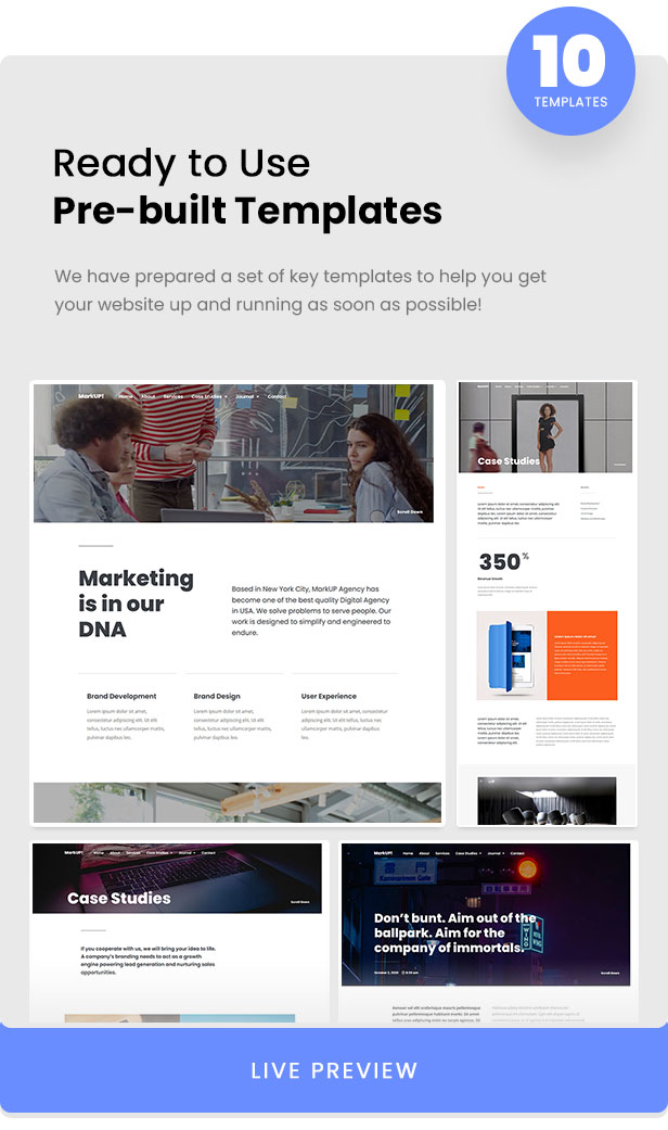 MarkUP - Corporate & Marketing Agency Elementor Template Kit - 2