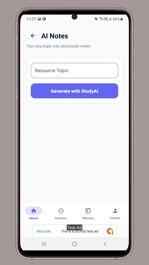 StudyAI — AI-Powered Study Companion Android App - 1