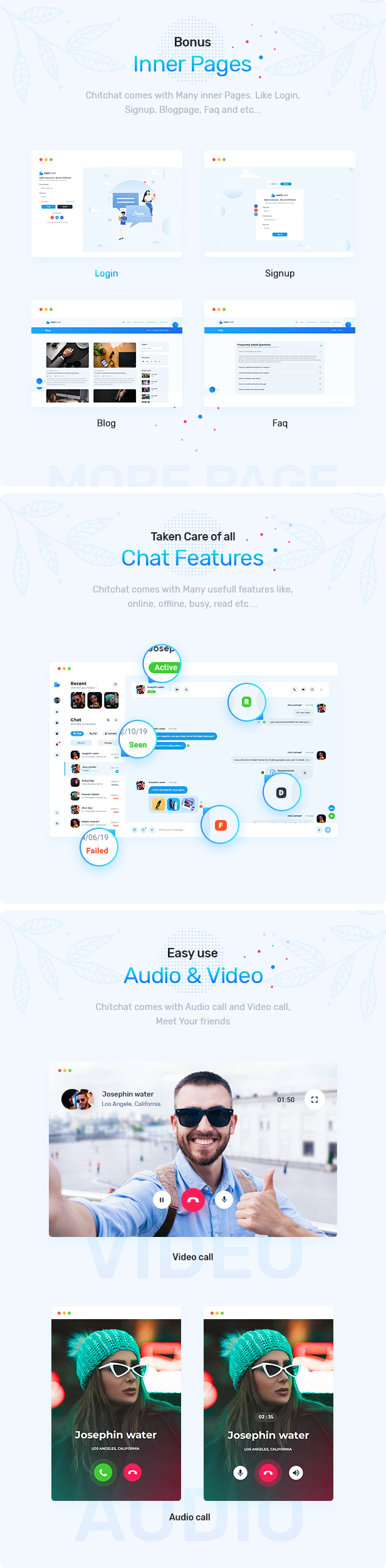 Chitchat - Perfect Chat and Discussion Vuejs Template