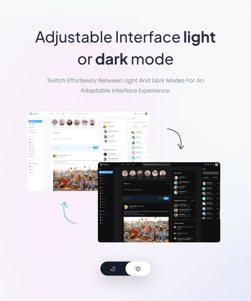 SocialV 5.0 - Social Network & Community Admin Template (Vue 3, React JS, HTML, Bootstrap 5) - 18