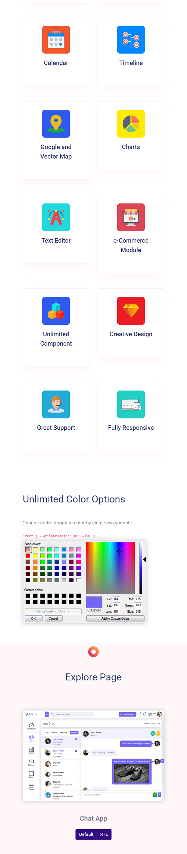 Pollo - Clean & Minimal Bootstrap Admin Dashboard Template - 4