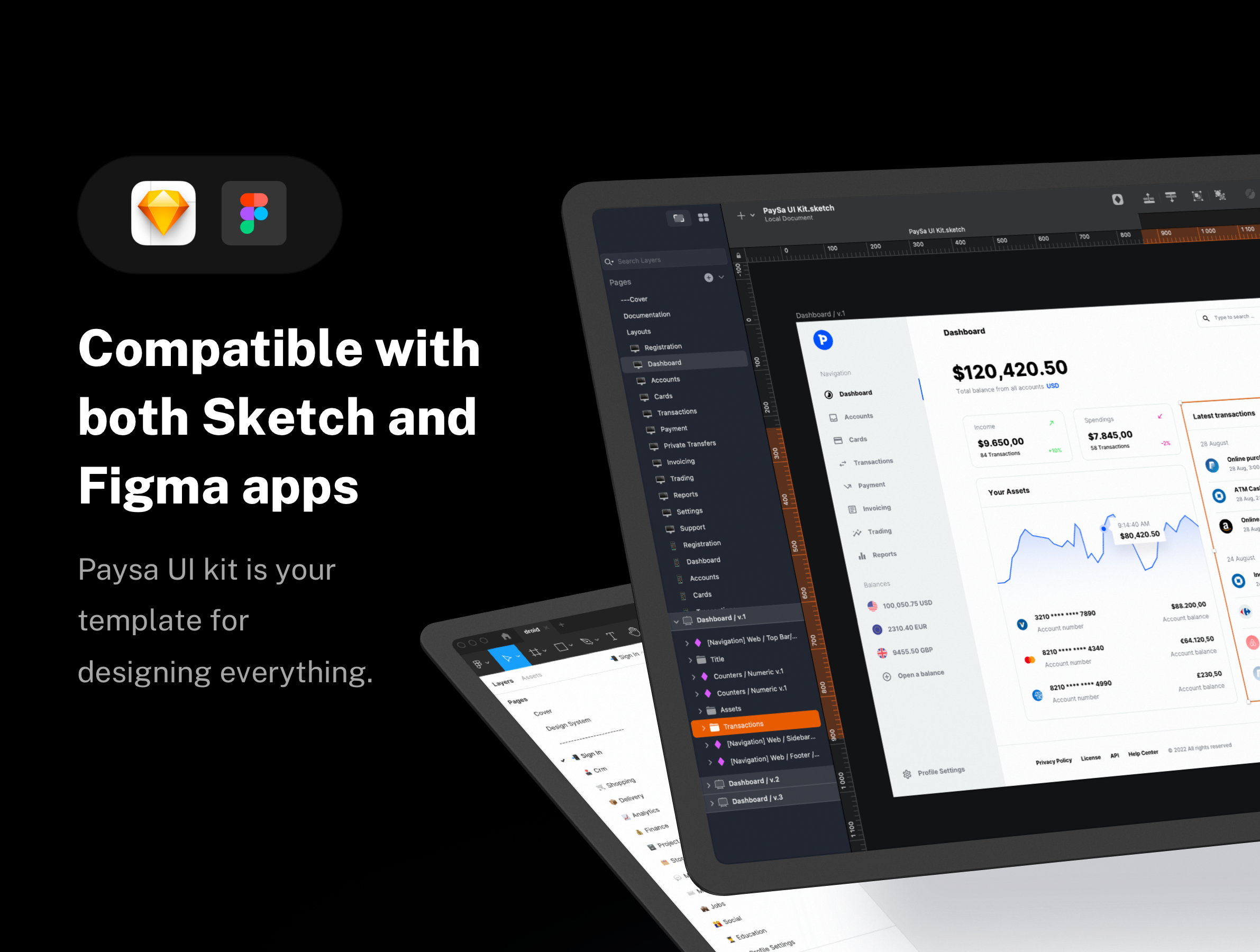 Paysa - UI kit for FinTech and Banking Apps - 5