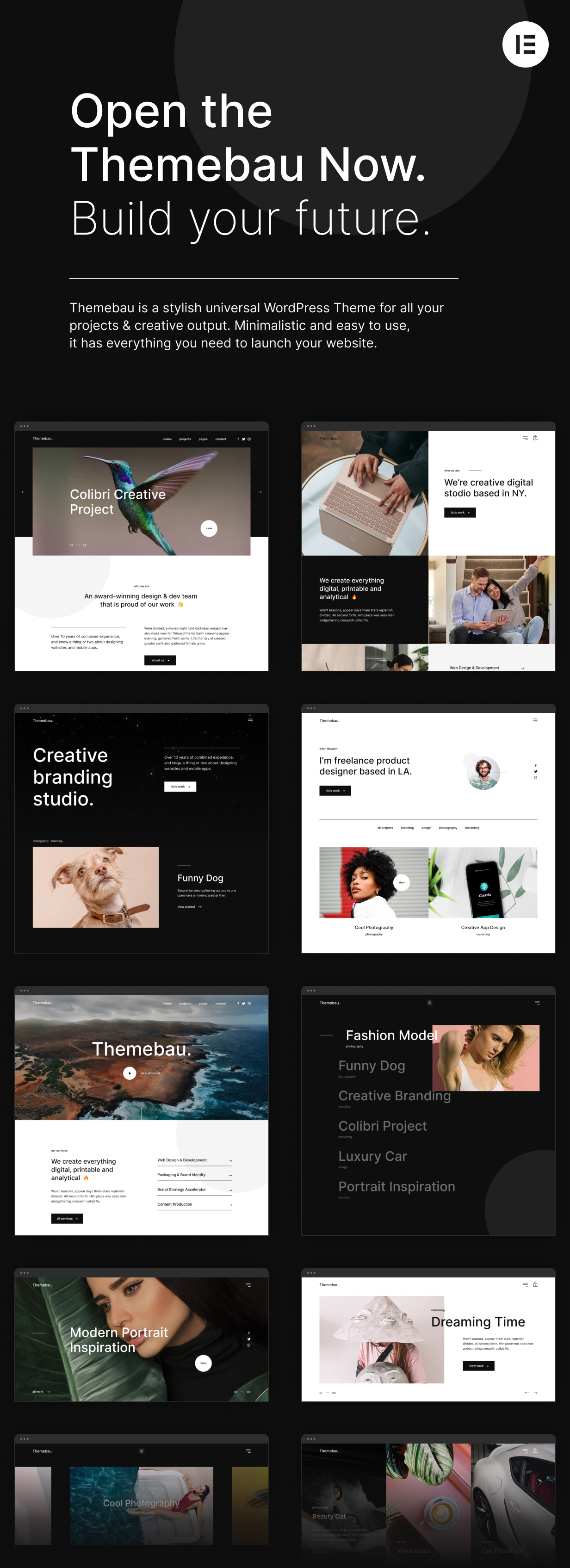 Themebau – Minimal Portfolio & Agency Template - Bootstrap Themes