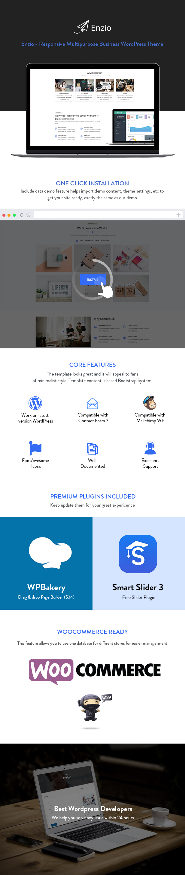 Enzio WordPress Theme