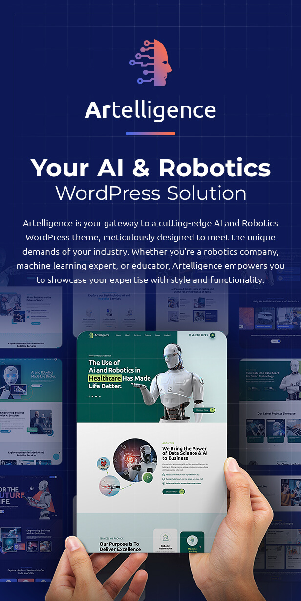 Artelligence | AI & Robotics WordPress Theme - 1