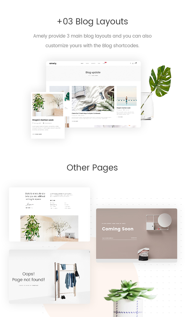 Fashion WooCommerce WordPress Theme - 3+ Blog Layouts & Other pages